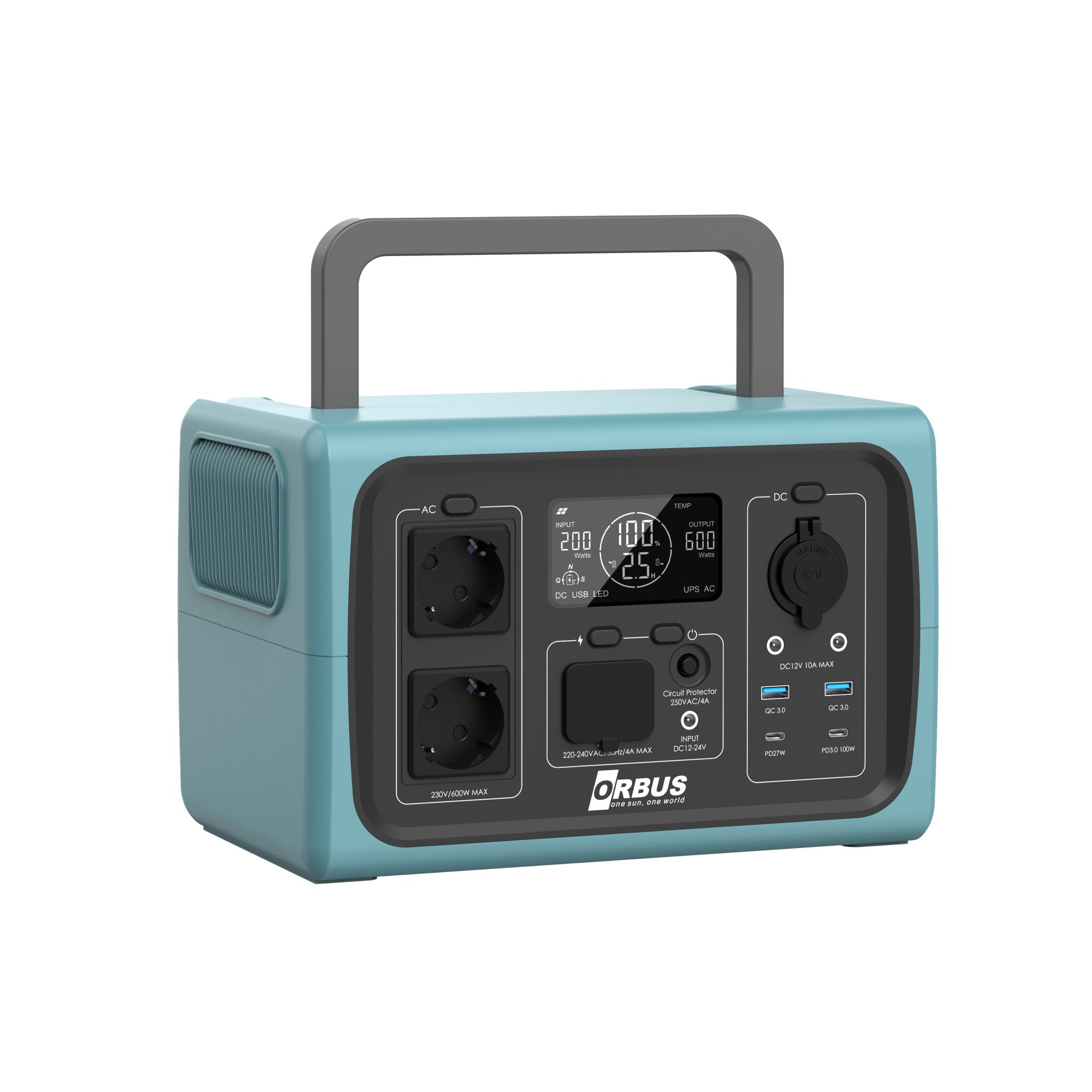 Orbus 600W Taşınabilir Güç Kaynağı Power Station