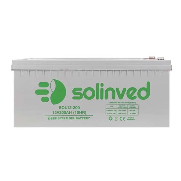 200 Amper Jel Akü 12 Volt Deepcycle (Solinved)
